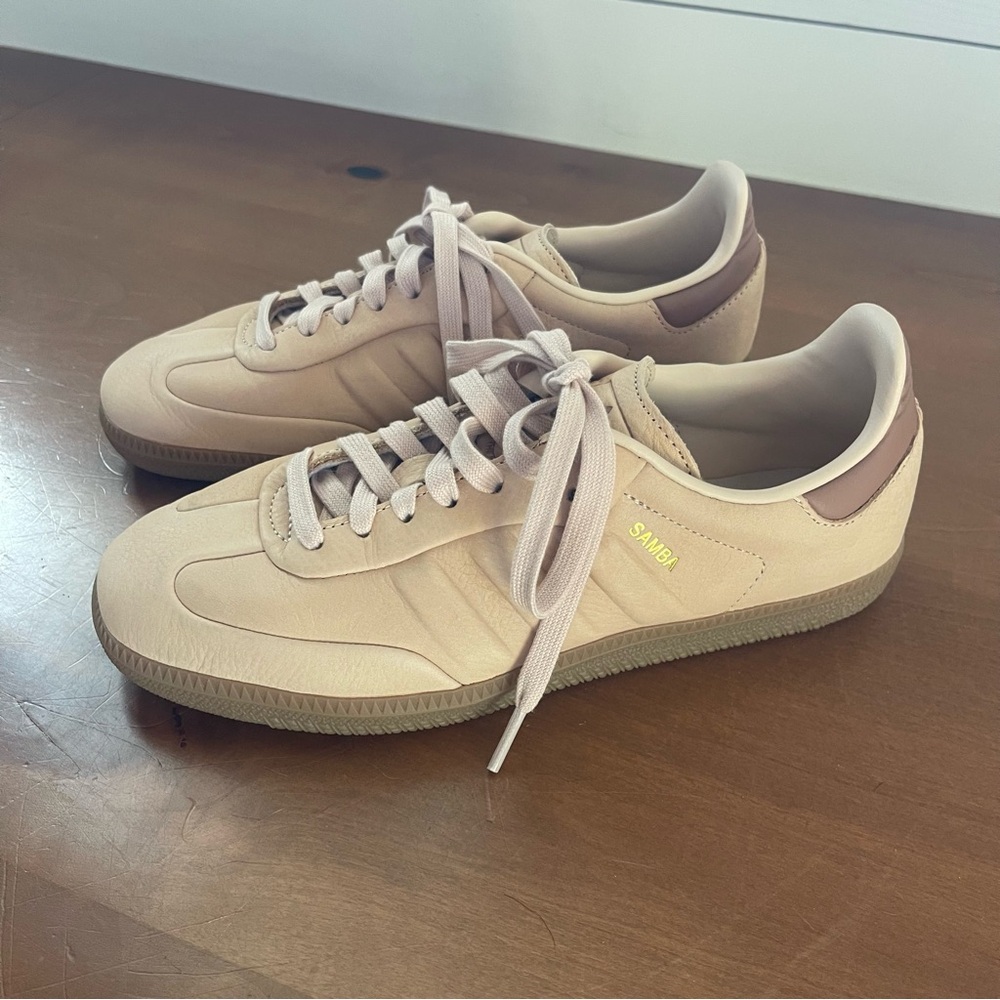Adidas Samba Unisex Halo Blush Leather Sneakers